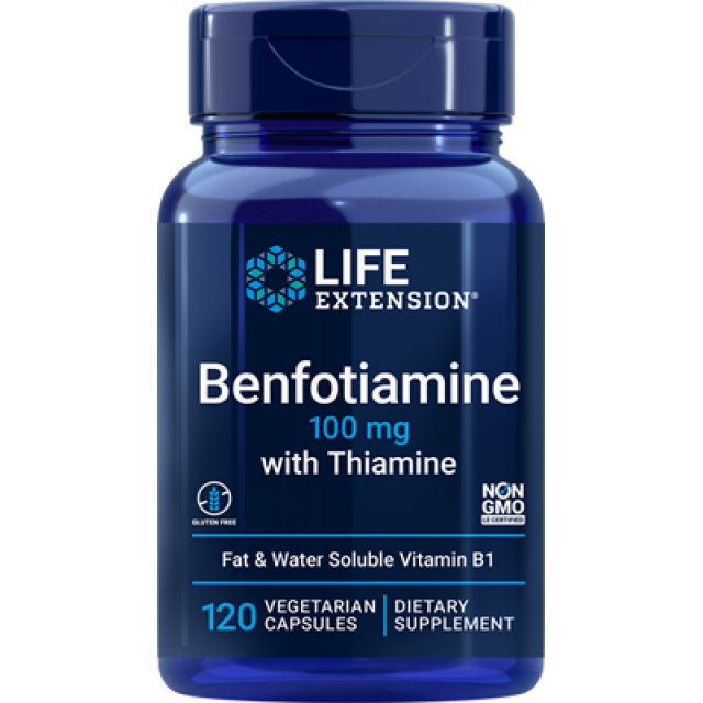 BENFOTIAMINE with Thiamine 100mg, 120 Vcaps